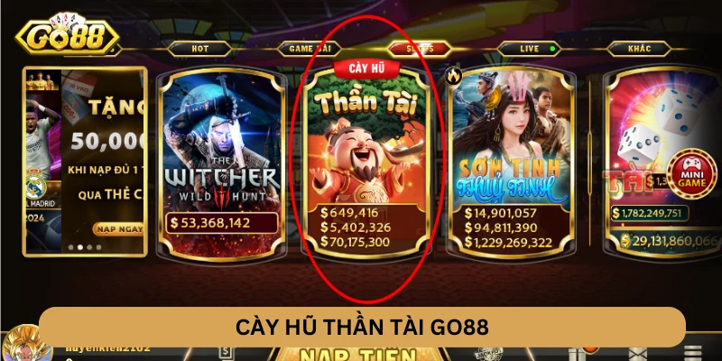 Cày hũ thần tài GO88