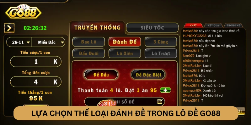 Lô đề GO88 - Thể loại đánh đề