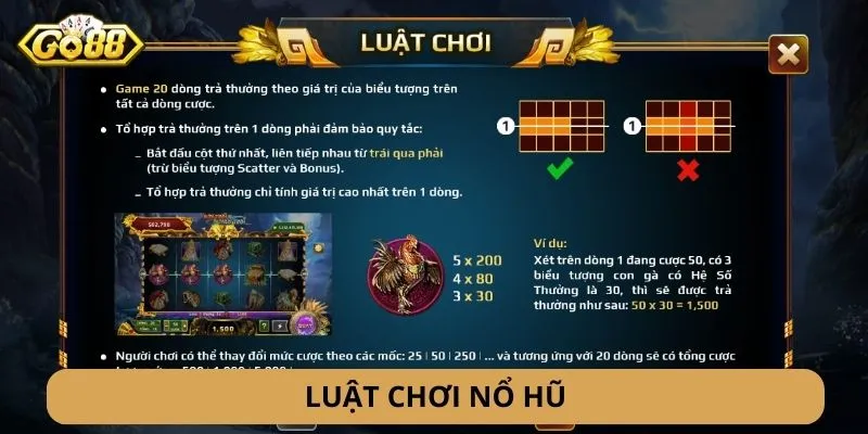 Luật chơi Sơn Tinh Thủy Tinh GO88