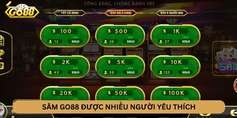 Sâm GO88 được yêu thích