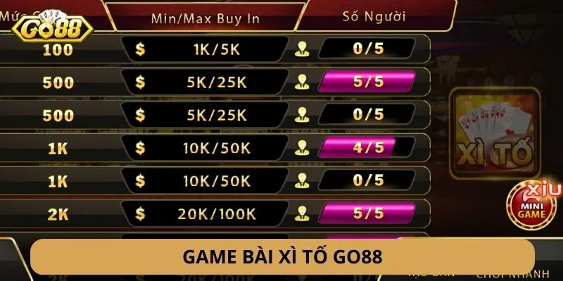 Xì tố GO88